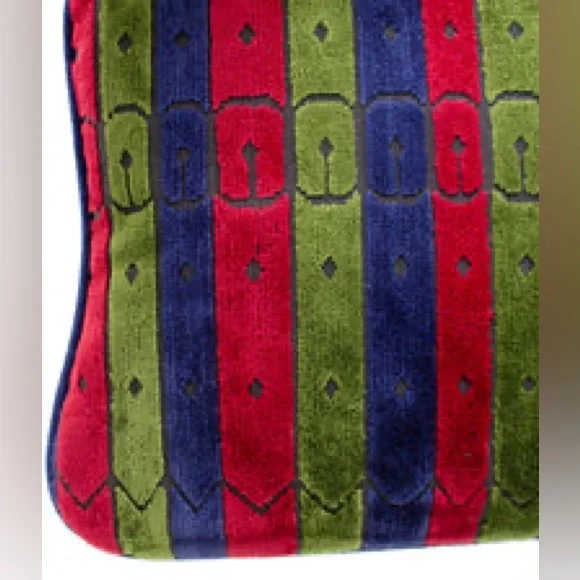 ROBERTA DI CAMERINO Velvet Stripe Bag Shoulder Bags